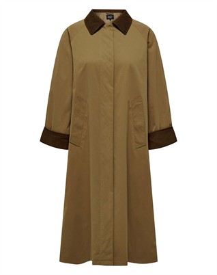 Orchid Corduroy Mix Trenchcoat